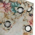 thumbnail image 4 of Ambesonne Floral Grommet Curtain, Vintage Lily Flower Pattern, 50"x108", Almond Rose Turquoise, 4 of 5