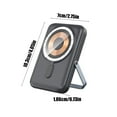thumbnail image 3 of TIMIFIS Kitchen Gadgets Magnetic Rechargeable Magnetic Wireless Thin Fast Charging Charging Treasure with Bracket Small and Convenient with Cable Back Clip Mobile Power Kitchen & Dining, 3 of 6