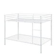 thumbnail image 5 of WEGFTDUOP Twin over Twin Metal Bunk Bed with Guardrail & Ladder - Heavy Duty Frame for Teens/Adults, Dorm & Bedroom,White, 5 of 11
