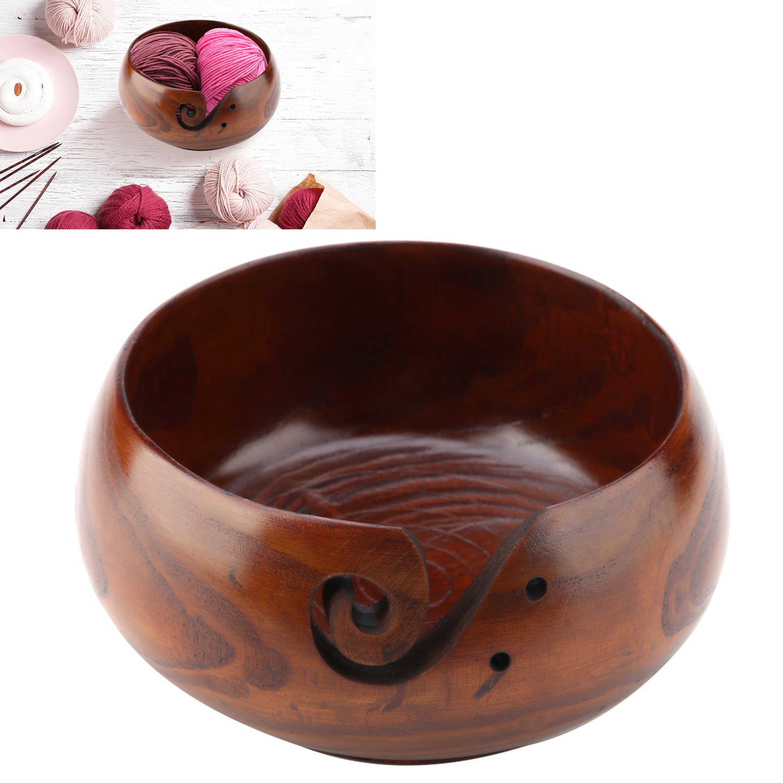 Round Crochet Bowl, Yarn Bowl, For Crocheting For  Knitting