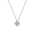 thumbnail image 1 of Diamondlite Collier Trèfle Simple Zircon Cubique Amour et Baisers - Argent et Or, 1 of 1