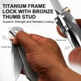 thumbnail image 4 of Kizer Harpoon Fold Folding Pocket Knife Elmax Blade Titanium Handle Ki4784A1, 4 of 8