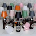 thumbnail image 2 of Lámpara LED para botella de vino, lámpara de mesa portátil para ambiente de bar o cafetería, luz nocturna decorativa con cabezal extraíble y función recargable, color marrón alto, novedad de 2024, 2 of 5