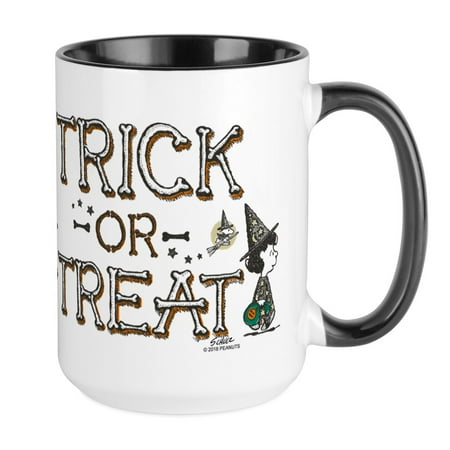 

CafePress - Peanuts Trick Or Treat - 15 oz Ceramic Large Mug