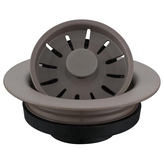 QDFCN Decorative Disposal Flange in Concrete, Fits 3.5 Inc Standard Sink Drain Hole