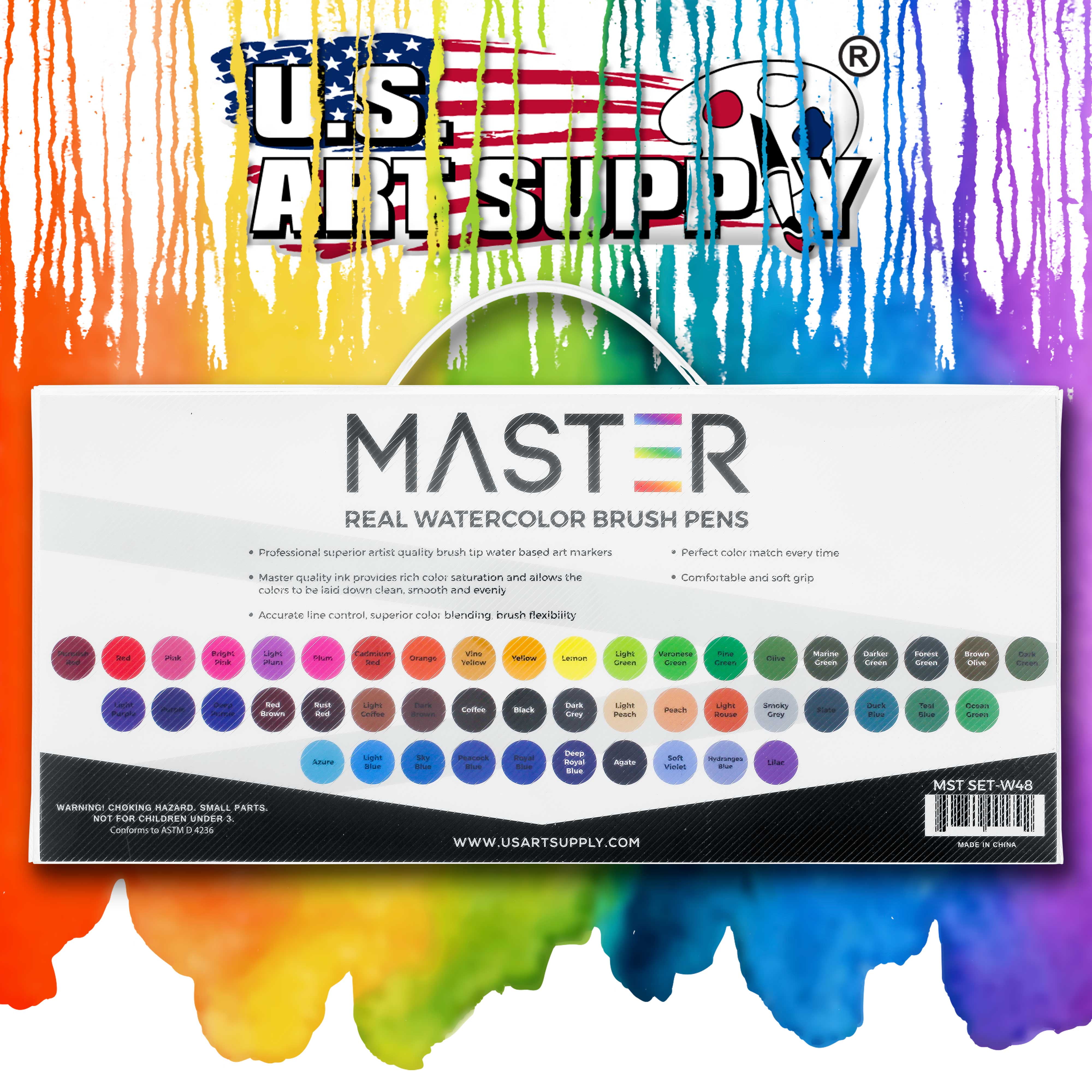 21 in 1 Watercolor Brush Pens Set Premium Soft Flexible Tip- Water Coloring  Marker for Fine & Broad Lines,Blend-able,Super Colors for