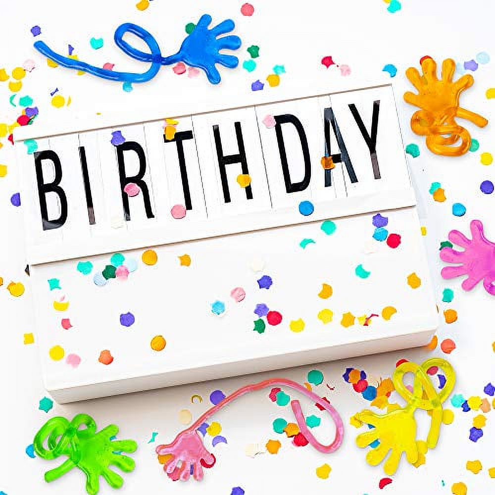 Vinyl Glitter Mini Sticky Hands Toys for Children Party Favours, Birthdays 120PCS Glitter Sticky Hands, Stretchy Sticky Hands Toys Glowing