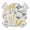 Khaki Turmeric Dark Blue, variant on Spring Blue Floral Round Tablecloth for 36-44 Inch Tables,Fitted Table Cover with Elastic Edge,Farmhouse Weeping Floral Leaves Wood Waterproof Outdoor Table Cloth Protector for Patio Garden Dinner
