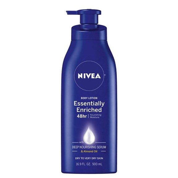 NIVEA Essentially Enriched Body Lotion,Dry to Very Dry Skin, 16.9 Fl Oz, Package may vary