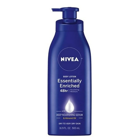 NIVEA Essentially Enriched Body Lotion,Dry to Very Dry Skin, 16.9 Fl Oz, Package may vary