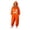O385 Orange, variant on Curuila Halloween Adult Jumpsuit With Pocket Hallowmas Pumpkin Hooded Flannel Pajamas For Women And Men Party Comfort Homewear Jumpsuit Size L