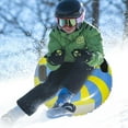 thumbnail image 3 of Tubo de nieve para diversión invernal, trineo de nieve inflable de 35 pulgadas para niños y adultos, 3 of 4