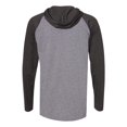 thumbnail image 3 of LAT - Fine Jersey Hooded Long Sleeve Raglan T-Shirt - 6917 - Granite Heather/ Vintage Smoke/ Black - 3XL, 3 of 3