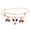 F, variant on Alloy Christmas Charms Bangle Bracelet Gold Plated Christmas Charms Cheer Shiny Jewelry for Women, Holiday Gifts for Kids and Girls