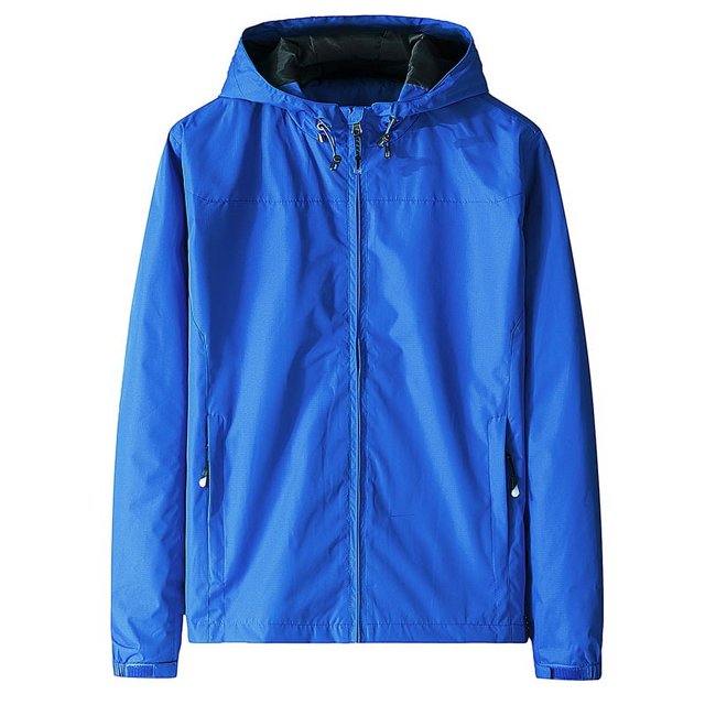 Cross-border Autumn Coat Men‘s Sports Jacket Windproof Waterproof Large Size Men‘s Thin Jacket LOGO Group