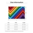 thumbnail image 3 of Gay Pride Throws Blanket Fleece Soft Cozy Warm Plush for Travel Chair Bedroom Living Room Sofa 60"x50", 3 of 7