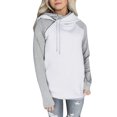 thumbnail image 1 of Gibobby Sudadera con Capucha para Mujer, Sudaderas de manga larga con capucha para mujer, suéteres de forro polar, sudaderas con bolsillos(Blanco,CH), 1 of 4