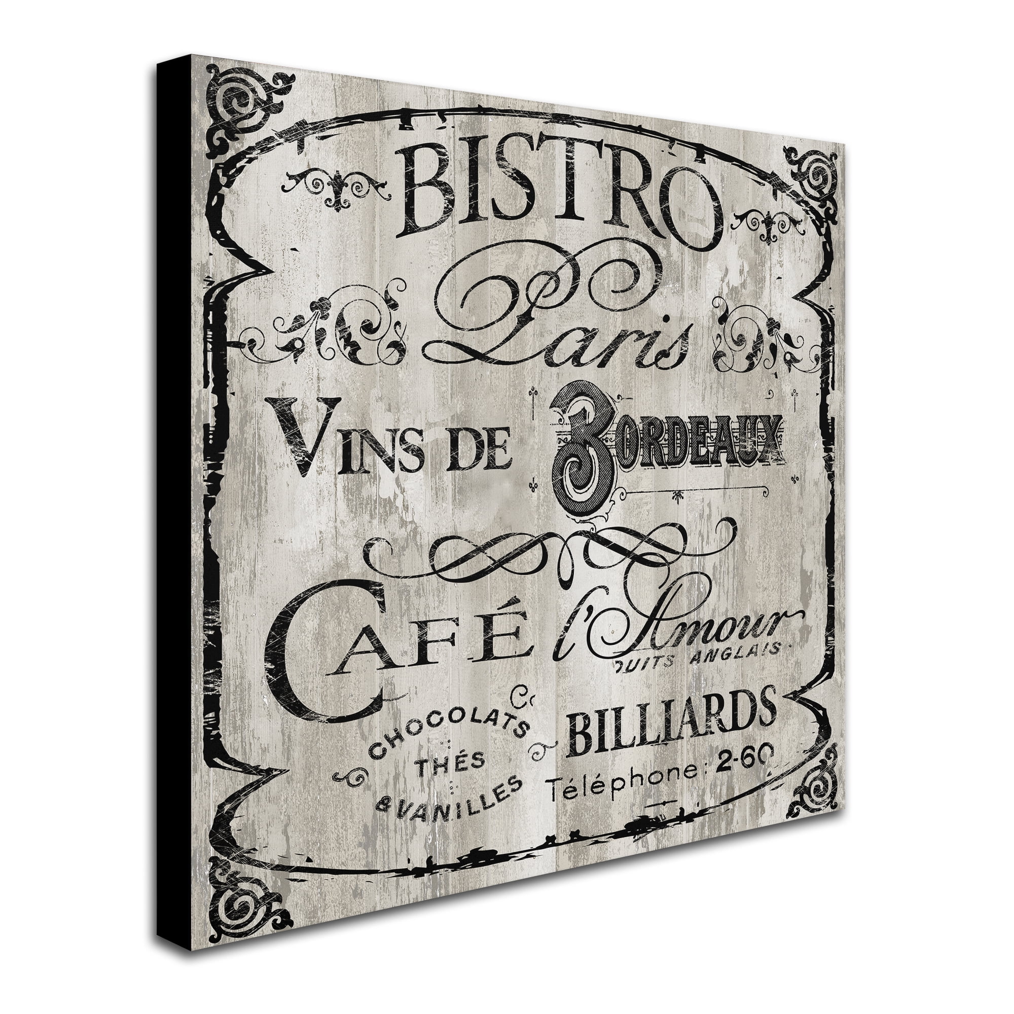 Color Bakery 'Paris Bistro III' Huge Canvas Art 35 x 35