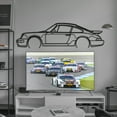 thumbnail image 3 of LaModaHome 911 Turbo Model 964 Detailed Metal Silhouette Wall Art, 3 of 5