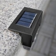 thumbnail image 3 of Inteprter Lámpara solar LED de 4 piezas Luz de cubierta de carga solar a prueba de agua para cerca de balcón de escalera de jardín de paso Iluminación y accesorios Inteprter HA017886-00, 3 of 6