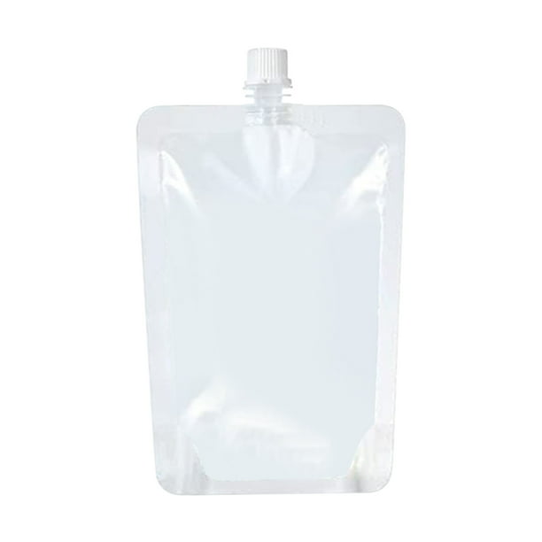 Paquete de 10 termos de plástico reutilizables | Bolsas de agua a prueba de fugas y ocultables con embudo para viajes, acampadas y senderismo