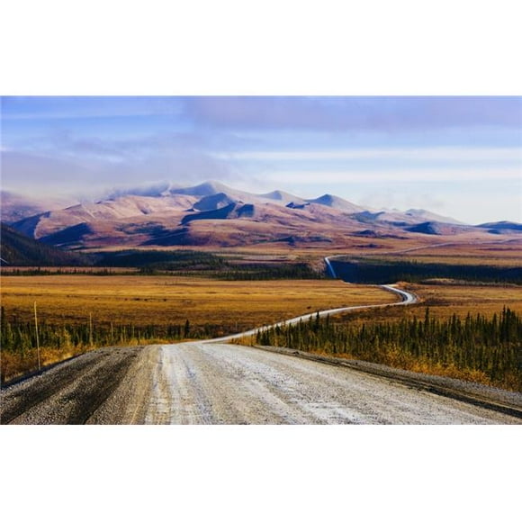 Design Pics DPI2039508LARGE Dempster Highway & Richardson Mountains Yukon Poster Print, 34 x 22 - Large