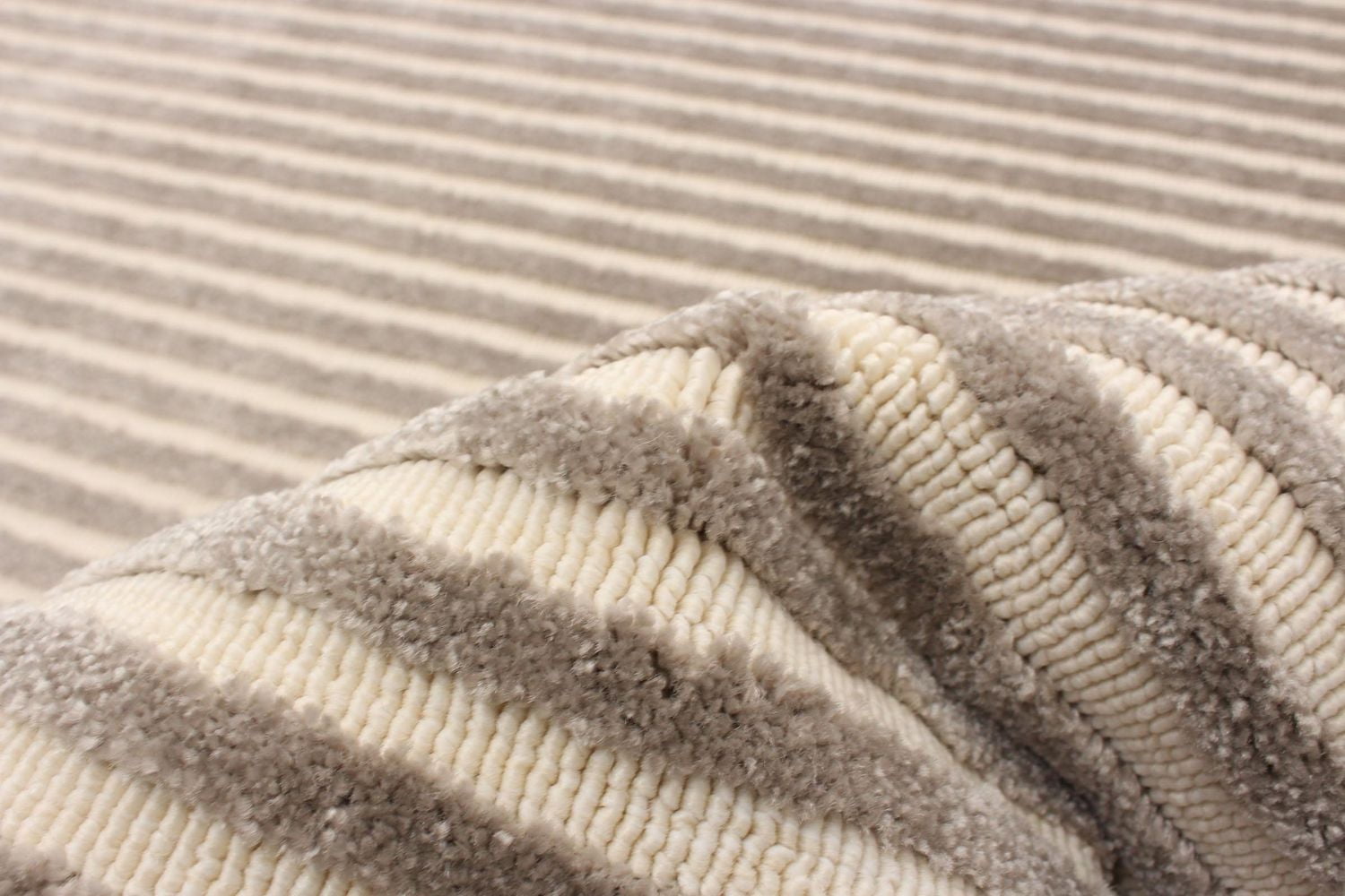 ECARPET Modern Area Rug for Dining Room, Living Room, Bedroom or Den Trona Taupe