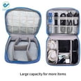 thumbnail image 4 of Deago Waterproof Electronics Accessories Organizer Travel Storage Hand Bag Cable USB Drive Case Pouch (Gray), 4 of 9