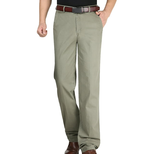 Pisexur Pantalon Formel Extensible avec Taille Extensible pour Hommes, Coupe Régulière, devant Plat, pour Bureau, Fête
