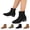 Black, variant on Women's Faux Suede Ankle Boots Side Zipper Chunky Block Low Block Heel Comfortable Round Toe Casual Fall Winter Daily Booties Black 5.5 Wide