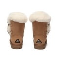 thumbnail image 5 of EVER AU Women Stork Horn Toggle button Short Boots - Chestnut, 5 of 11