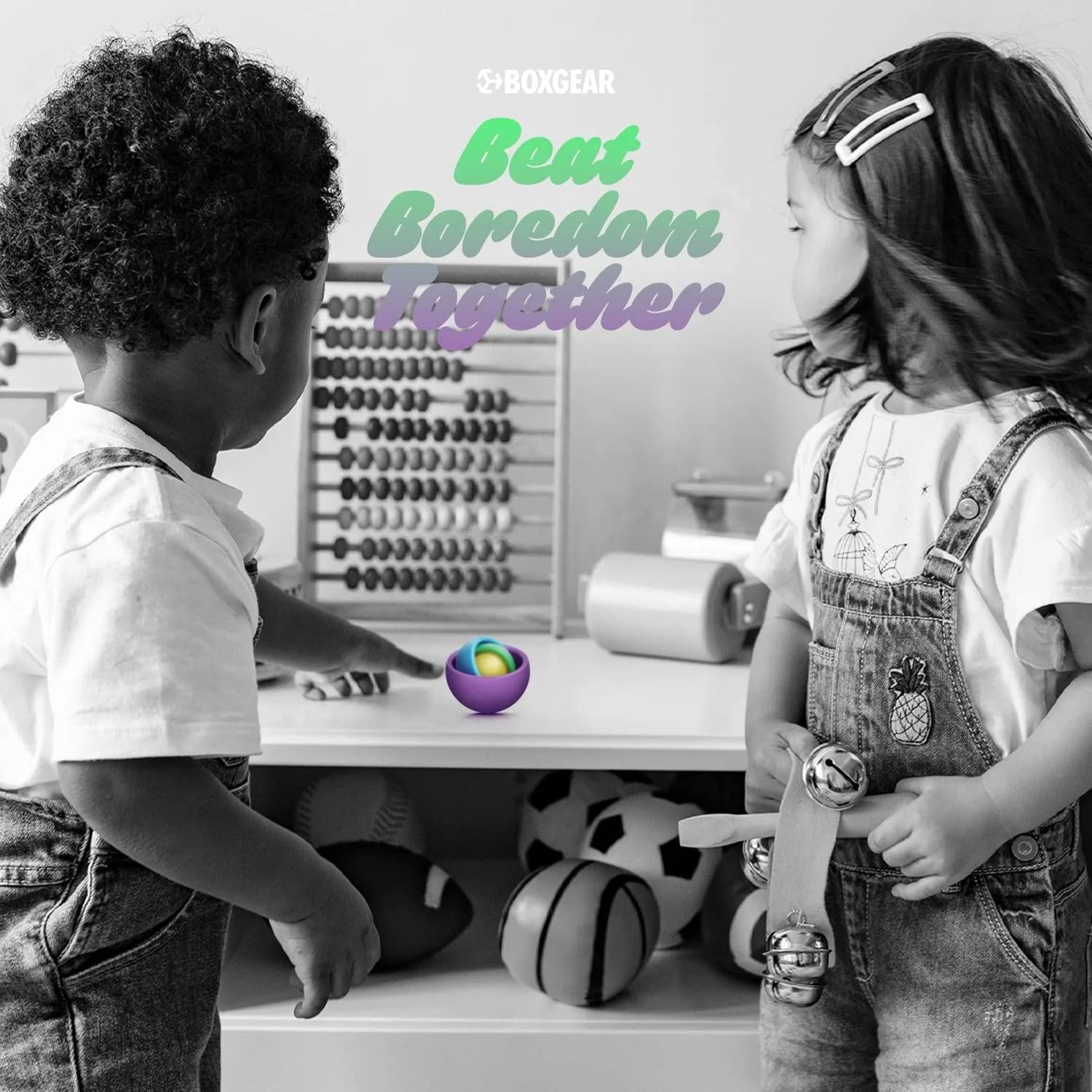 New Infinite Gyroscope Flip Stress Relieve & Exercise Finger Flexibility Spinner Toys for Autism Boys and Girls- Purple