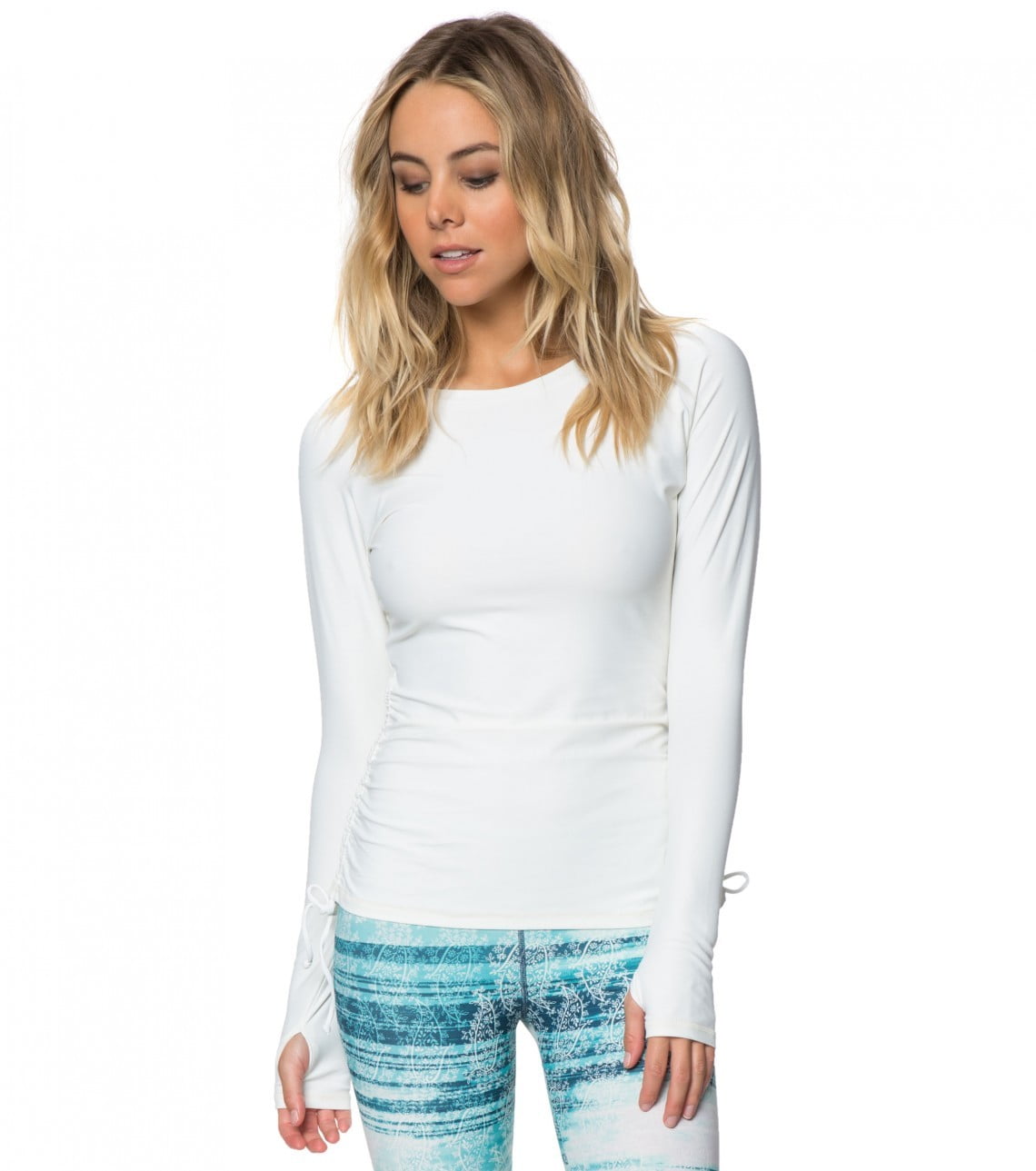 O'Neill Womens Baja Long Sleeve Performance tops Vanilla by O'Neill
