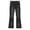 Grey, variant on Tween Girls Flare Jeans - High Waisted Long Bell Bottom Wide Leg Denim Pants, Crossover Comfort Stretch Jeggings Lightweight Trousers Trendy Summer Stretchy Slim Fit Comfortable Casual with Pockets