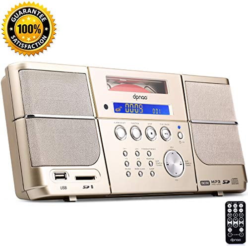 Portable cd Player?Boombox DPNAO with Headphones Jack FM Radio Clock