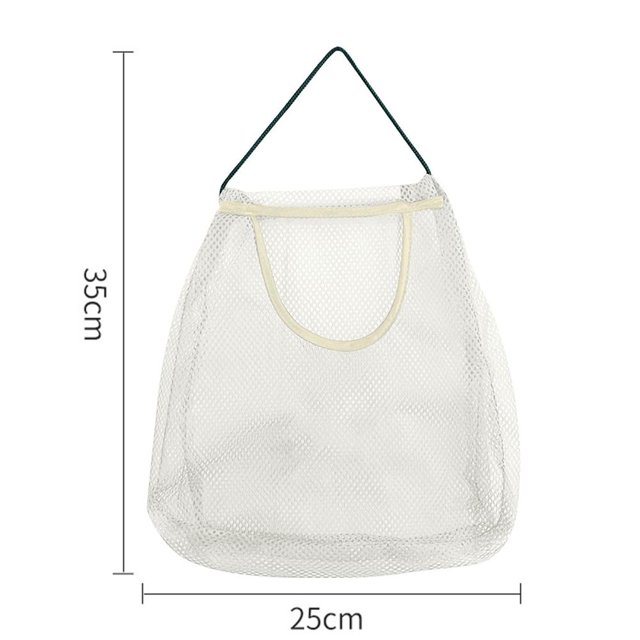 Contenedores Bolsa de malla - Bolsas de red para productos de la compra de comestibles Organizador de despensa (blanco) Likrtyny Libre de BPA