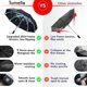thumbnail image 3 of TUMELLA Flip-proof Inverted Travel Umbrella, Small Strong but Light Portable and Automatic Reverse Folding Rain Umbrella, Durable Premium Grip, Fits Car & Backpack, 3 of 7
