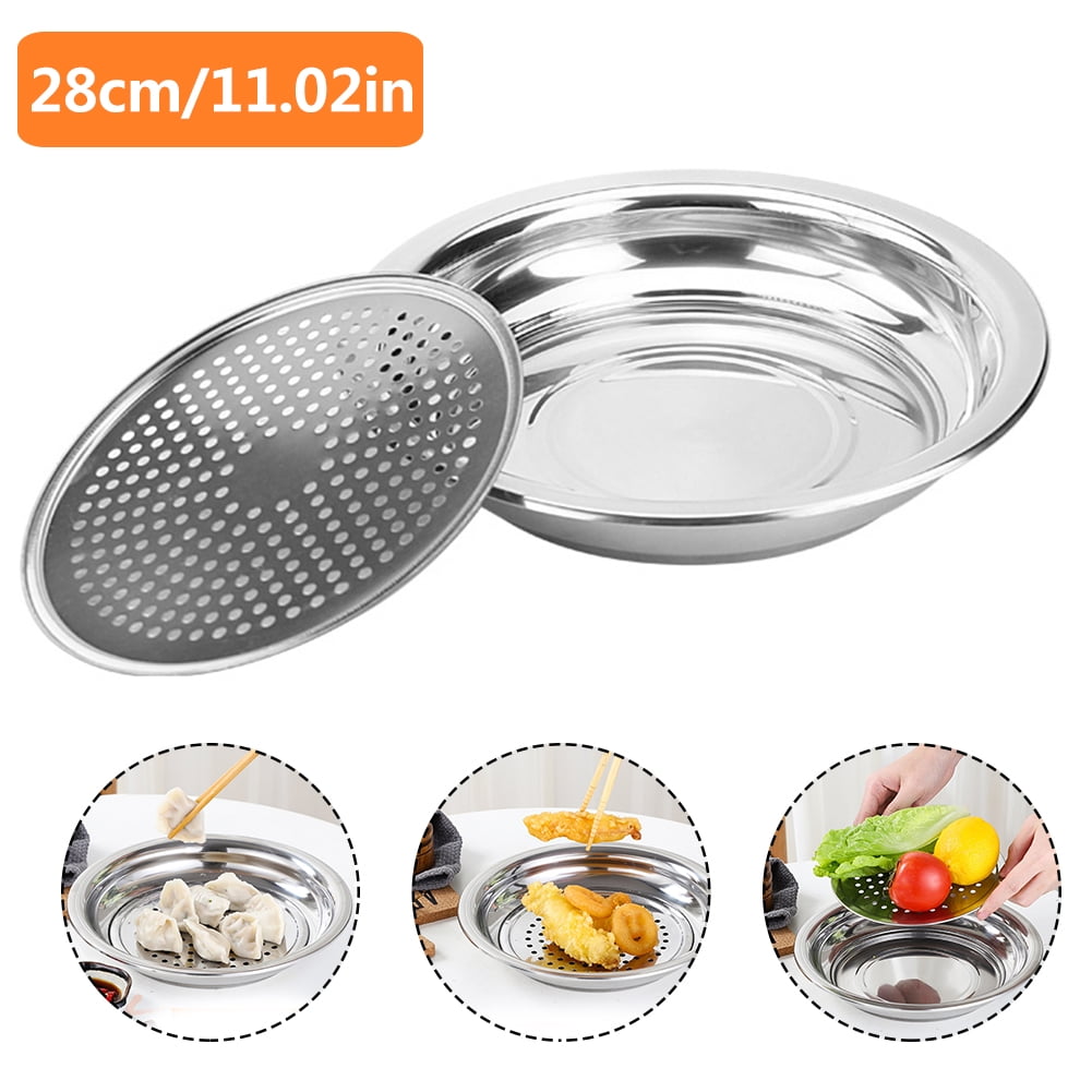 Stainless Steel Dumpling Plate Steamer 2 Tiers Steamer Food Steaming Pot Dim Sum Cookware