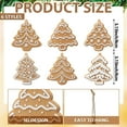 thumbnail image 2 of BinKFF 6 Pcs Christmas Gingerbread Snowflake Ornaments Christmas Tree Decorations Mini Silicone Hanging Xmas Tree Ornaments with Ropes for Xmas Home Winter Party Decor, 2 of 6