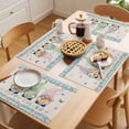 thumbnail image 5 of Happy Easter Gnome Placemats Set of 2, Rabbits Butterfly Flowers Spring Blue Plaid Non-Slip Place Mats Washable Table Mats for Kitchen Dining Table Decorations Indoor/Outdoor, 5 of 9