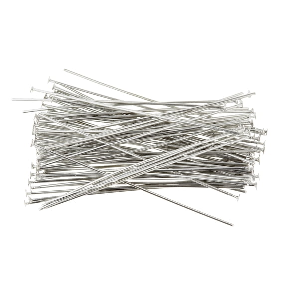 12 Pack: Rhodium Head Pins - 2" by Bead Landing