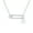 Silver-A, variant on Womens Solidarity Round Circle Sideways Safety Pin Pendant Necklace Sterling Silver