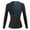 Black + Blue, variant on Cheers.US Sauna Jacket Heat-trapping Wear Resistant Deep U Neck Women Waist Trainer Vest Slim Corset Blend Fabric Sauna Tank Top Zipper Weight Loss Body Shaper Shirt