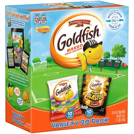 Pepperidge Farm Goldfish Flavor Blasted Xtra Cheddar/Colors Baked Snack ...