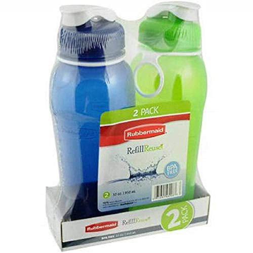 RUBBERMAID FG7M4800EDAY1 32 OUNCE SQUIRT TOP WATER BOTTLE NEW GREEN 