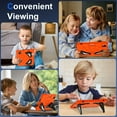 thumbnail image 2 of ELEHOLD Kids Friendly Case For iPad Air 11-inch M3 (2025) / M2 (2024), Heavy Duty Shockproof Rugged Protective Case with Pencil Holder Foldable Kickstand for Boys Children Case, Orange+Black, 2 of 7