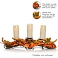 thumbnail image 7 of Ornativity Maple Leaves Candle Holder Thanksgiving Multi-Colored Metal Prop with Pinecones & Acorns, 7 of 7