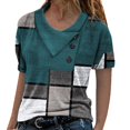 thumbnail image 1 of Pompotops T-Shirt Décontracté à Manches Courtes Imprimé pour Femmes, 1 of 4