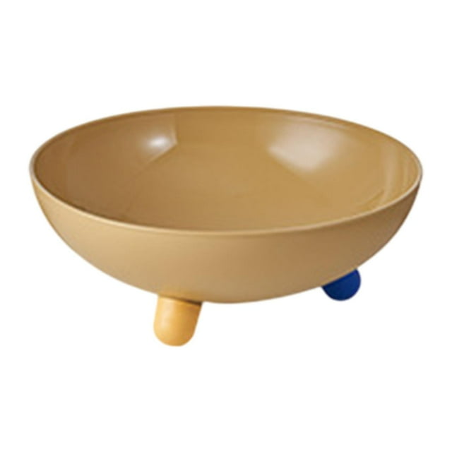 Siruishop Fruit Bowl Multipurpose Key Bowl for Dining Table Kitchen Counter Home Decor Yellow