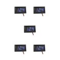 thumbnail image 1 of ZLight Digital Voltmeter DC 4 .0 ~ 30V Digital Voltmeter 0 -100V High Accuracy LED Display Voltage Panel Meter Gauge Automotive Accessory blue 5Set, 1 of 6